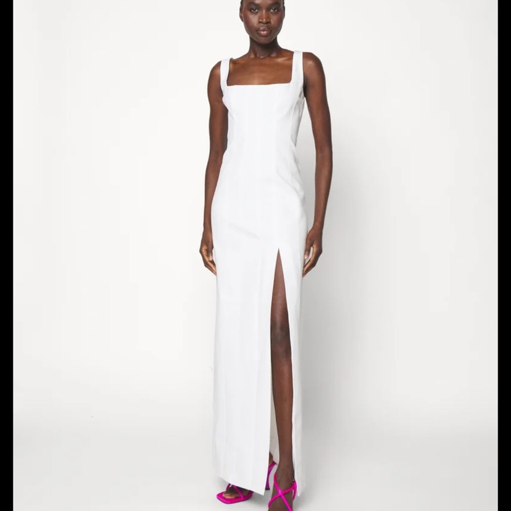 BRAND NEW Staud Portrait Maxi Dress White 6 S/M
